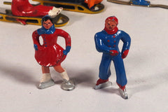 Vintage Barclay Wintery Metal Figures