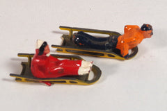 Vintage Barclay Wintery Metal Figures