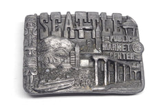 1981 Pewter Seattle Public Market Center Belt Buckle