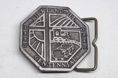 1982 Kirkland, IL Centennial Pewter Belt Buckle