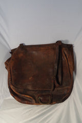 Vintage 1944 Dark Brown Leather US Mailbag