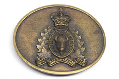 Royal Canadian Mounted Police Brass Belt Buckle