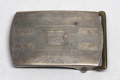 Stunning "B" Sterling Silver Belt Buckle