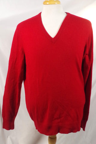 Carroll & Co Red Scottish Cashmere Sweater - Sz 44