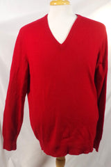 Carroll & Co Red Scottish Cashmere Sweater - Sz 44