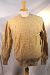 W. Bill Ltd. Tan Scottish New Wool Sweater - Sz 42