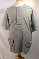 Norbit by Hiroshi Nozawa Gray Waffle Henry Neck Shirt (New w/Tags) - Sz XL