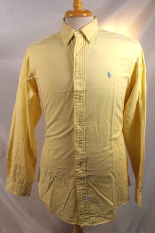 Bold Ralph Lauren Yellow Oxford Dress Shirt - Sz L