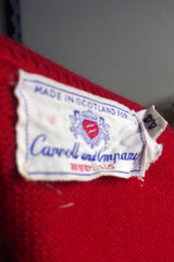 Carroll & Co Red Scottish Cashmere Sweater - Sz 44