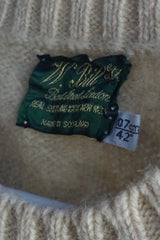 W. Bill Ltd. Tan Scottish New Wool Sweater - Sz 42
