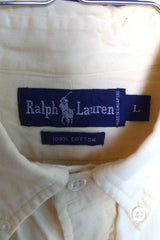 Bold Ralph Lauren Yellow Oxford Dress Shirt - Sz L