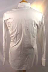 Smooth Suitsupply White Cotton Two-Ply Oxford Dress Shirt - Sz 16.5-42