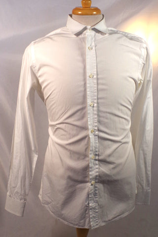 Ralph Lauren Black Label Tailored Fit White Dress Shirt - Sz 16