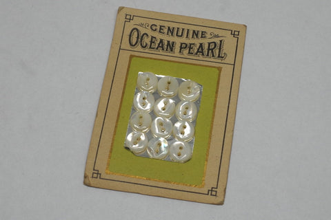 Early 20th Century Set of Genuine Ocean Pearl Buttons