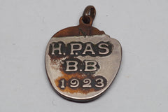 1923 Japanese Silver Baseball Glove Charm