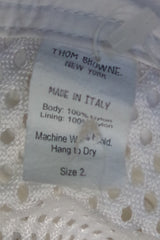 Thom Browne White Nylon Swim Trunks- Sz 2 (M)