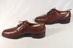 Vintage Malcolm Levene Pebble Grain Leather Plain Toed Bluchers - Size 9 1/2 E (US 10)