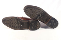 Vintage Malcolm Levene Pebble Grain Leather Plain Toed Bluchers - Size 9 1/2 E (US 10)