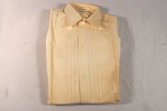 1950s Lutteurs Swiss White Tuxedo Shirt - Sz 14