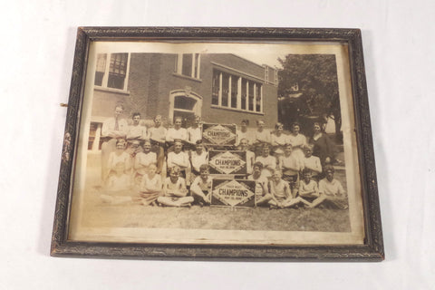 1936 Winnebago County Track Meet Champions Framed Photo
