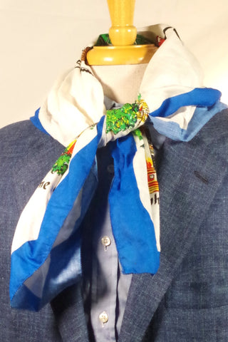Commonwealth of Puerto Rico Cotton Square Scarf