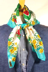 Incredible Map of Wales Silk Square Scarf