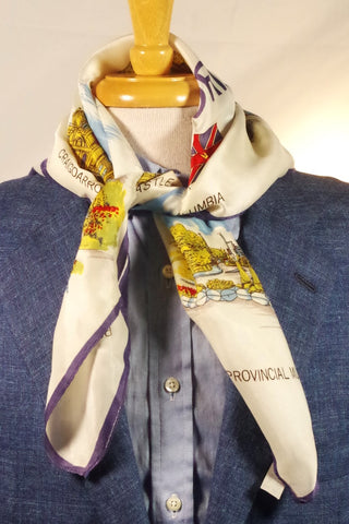 Lovely Victoria Souvenir Acetate Square Scarf