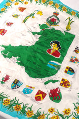 Incredible Map of Wales Silk Square Scarf