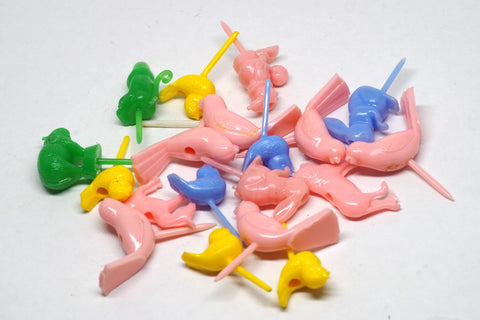 Assorted Vintage Creature Cake Topper Set