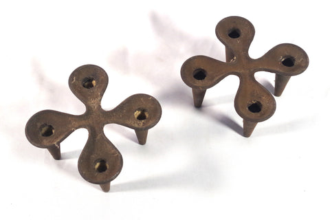 Mid-Century Danish Cloverleaf Candle Holders