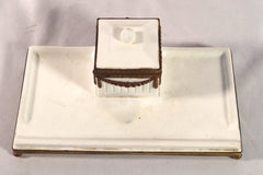 Beautiful Ceramic Inkwell and Pen Stand