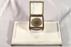 Beautiful Ceramic Inkwell and Pen Stand
