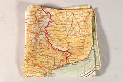 Mid-Century Escape Map Silk Pocket Square by Put This On