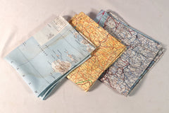 Mid-Century Escape Map Silk Pocket Square by Put This On