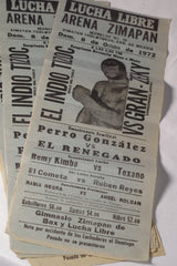 Vintage 1972 Lucha Libre Flyer