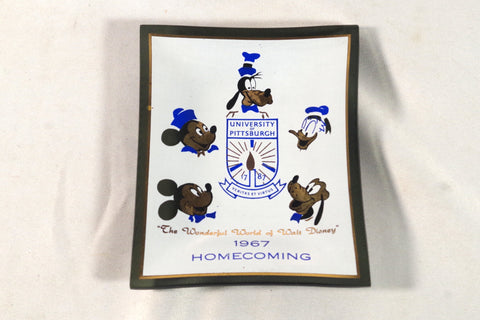 1967 University of Pittsburgh Disney Homecoming Decorative Tray