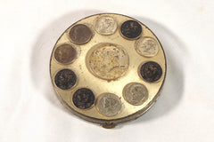 Snazzy Silver Coin Compact