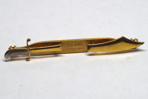 Vintage Anson Split Sword Gilt Tie Bar