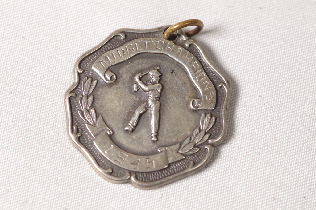 1946 Sterling Silver "Midget Champions" Baseball Charm