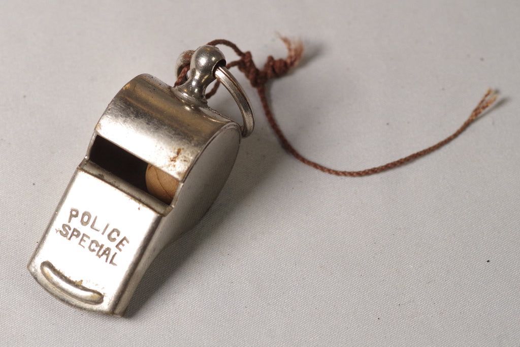 Vintage Silver Police Special Whistle