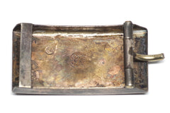 Intricate Mexican Sterling Silver Horseshoe Belt Buckle