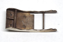 Vintage Curved Mexican Sterling Silver Belt Buckle