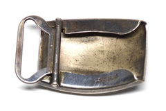 Simple Striped Sterling Silver Belt Buckle