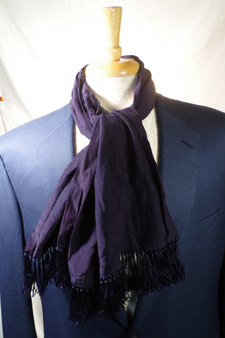 Classic Navy Rayon Scarf