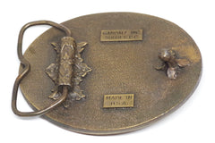 Royal Canadian Mounted Police Brass Belt Buckle