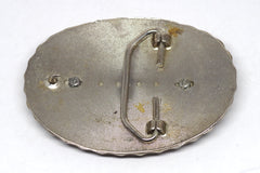 Vintage Sterling Silver 1880 Dollar Coin Floral Belt Buckle