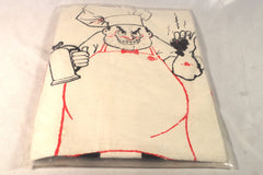Vintage "O.K. Wise Guys... Who Ordered Well-Done?" Barbecue Apron Set (NOS)