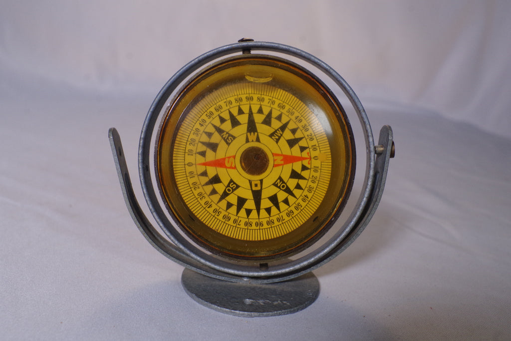 Vintage Optiker Leidig Metal Compass