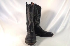Tony Lama Black Cowboy Boots - Sz 11 1/2 D
