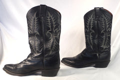 Tony Lama Black Cowboy Boots - Sz 11 1/2 D